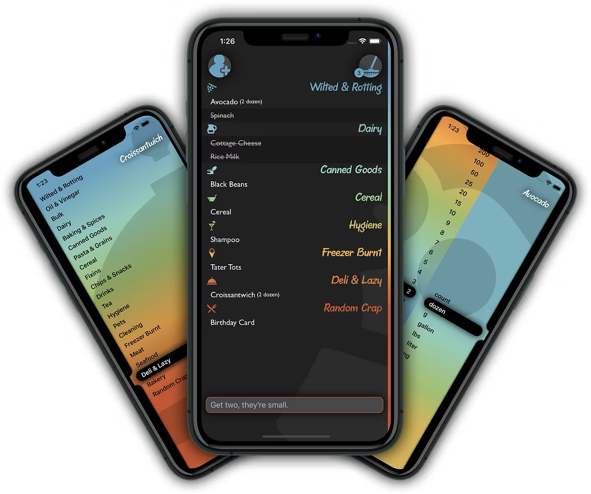 Oh My Groceries! - a shareable grocery list app for iPhone